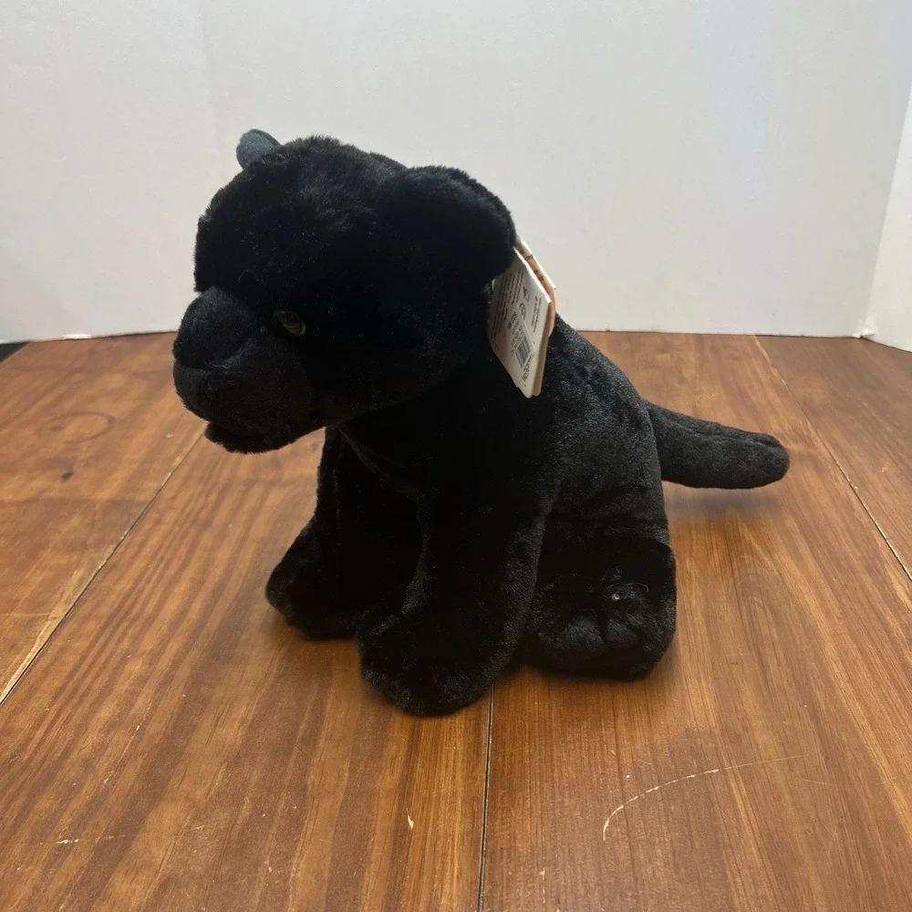 Wild Republic Cuddlekins Black Jaguar Stuffed Animal NWT